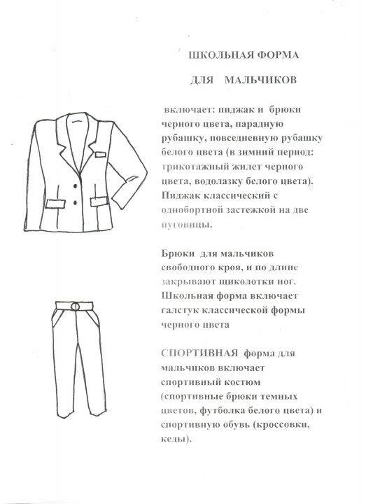 По школе выбрана и утверждена обязательная школьная форма