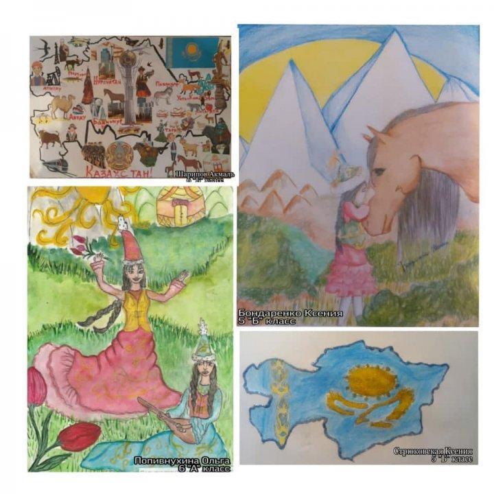 Выставка рисунков ко Дню Первого Президента.