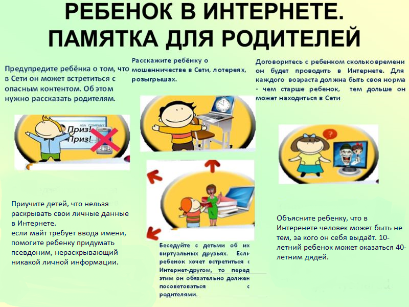 Безопасный интернет - памятка для родителей
